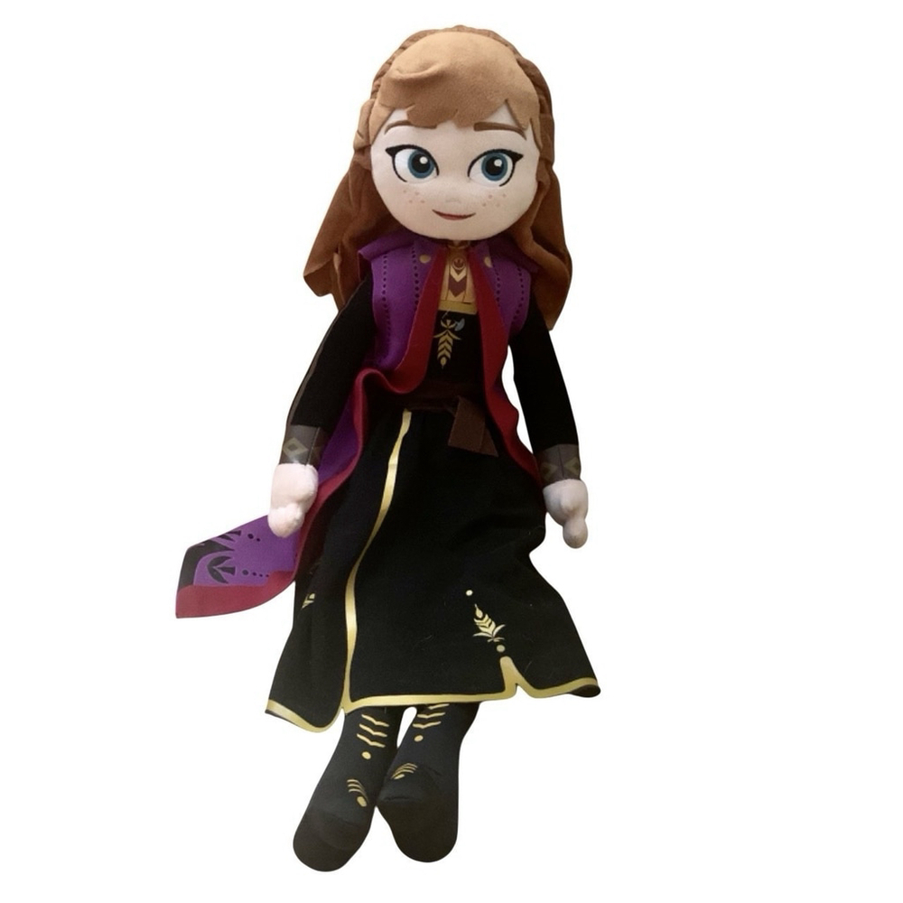 Disney Frozen 2 Anna Plush‎ Doll Cape Dress Soft Figure 24 Inches Collectable